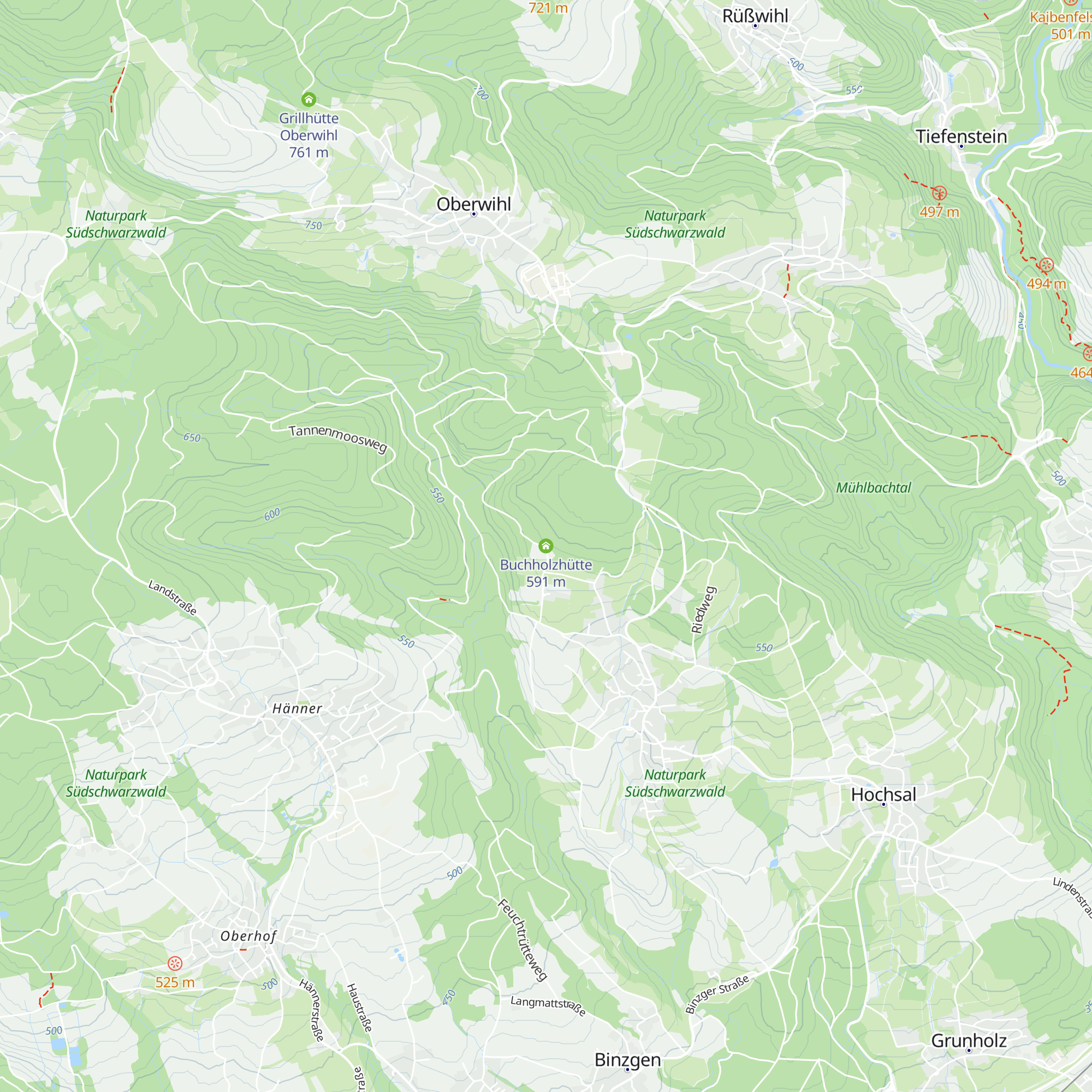 Buchholzhütte map
