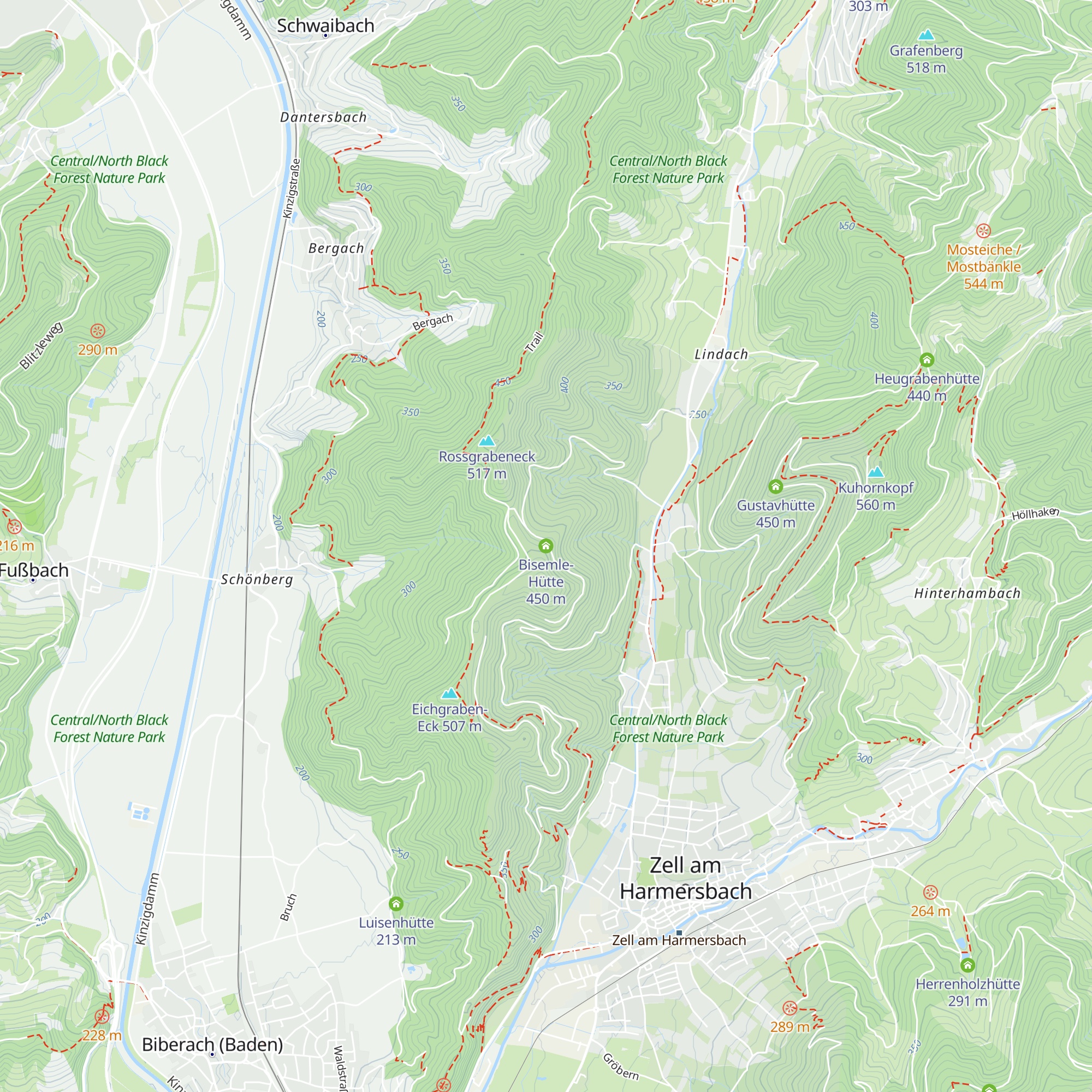 Bisemle-Hütte map