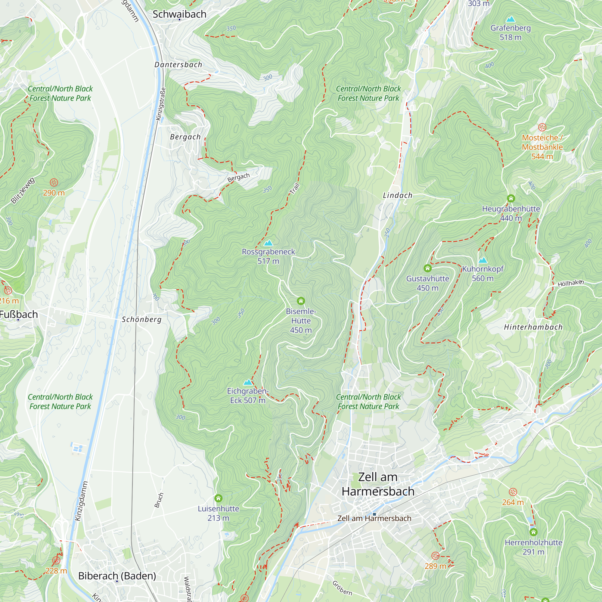 Bisemle-Hütte map