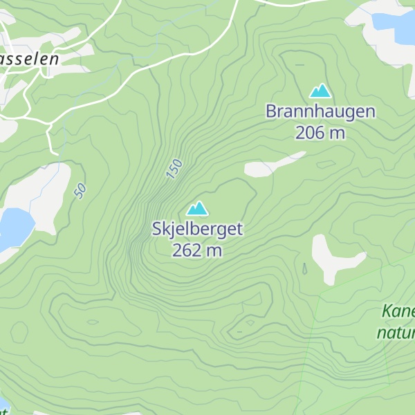 Map of Sjåhaugen