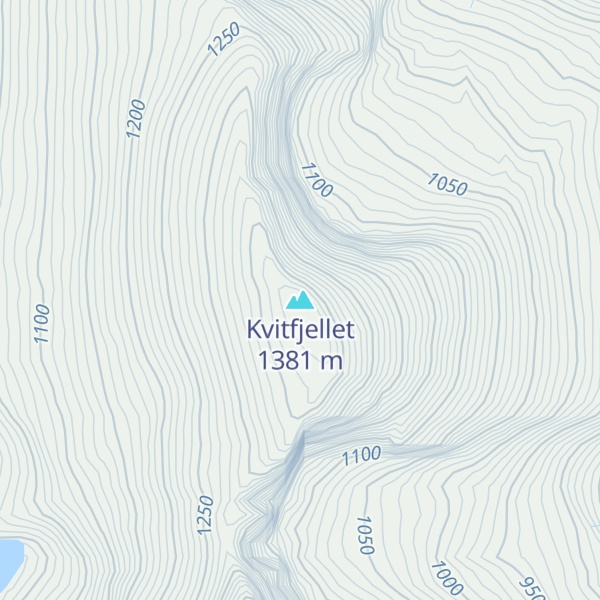Map of Kvitfjellet