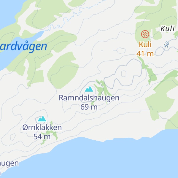 Map of Ramndalshaugen