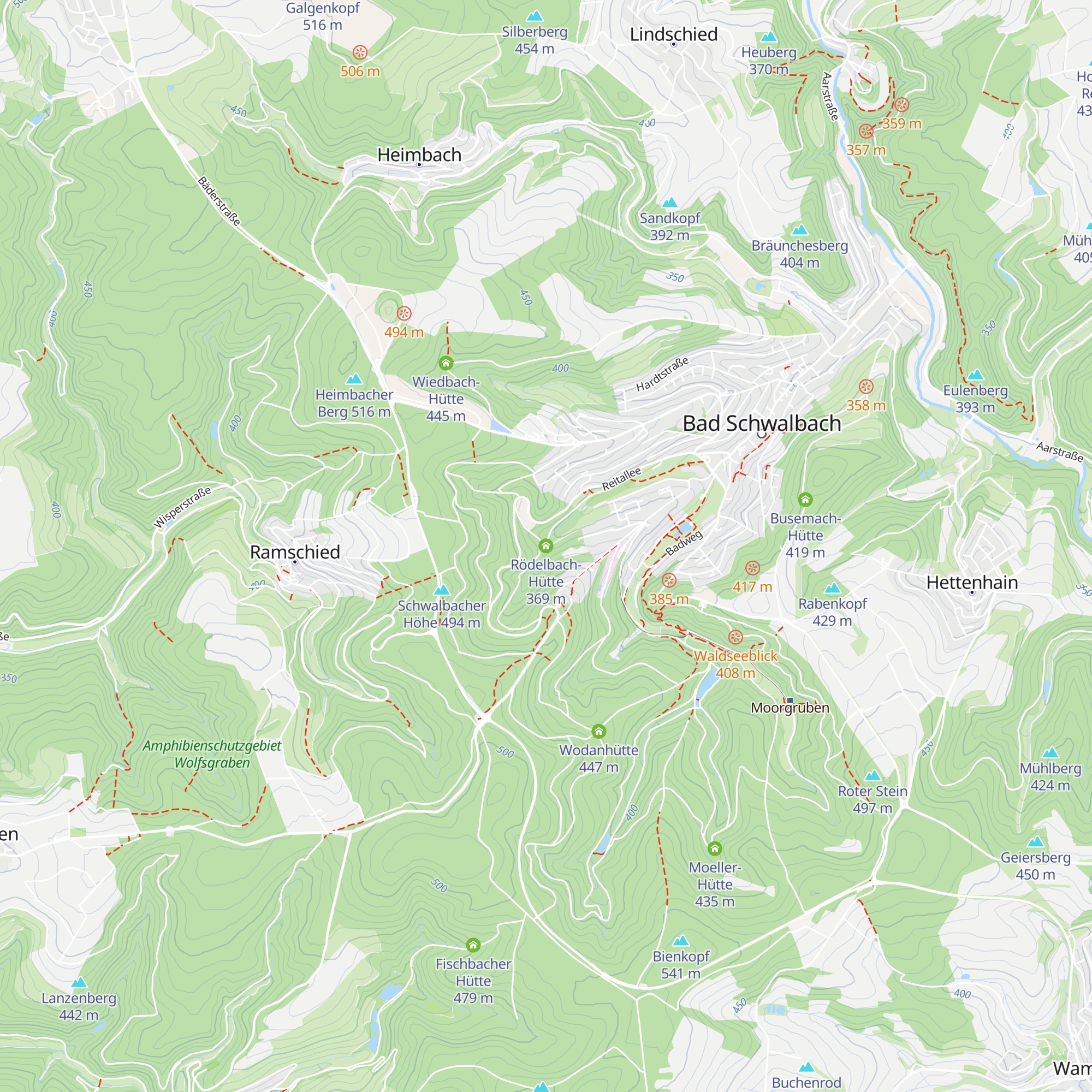 Rödelbach-Hütte map