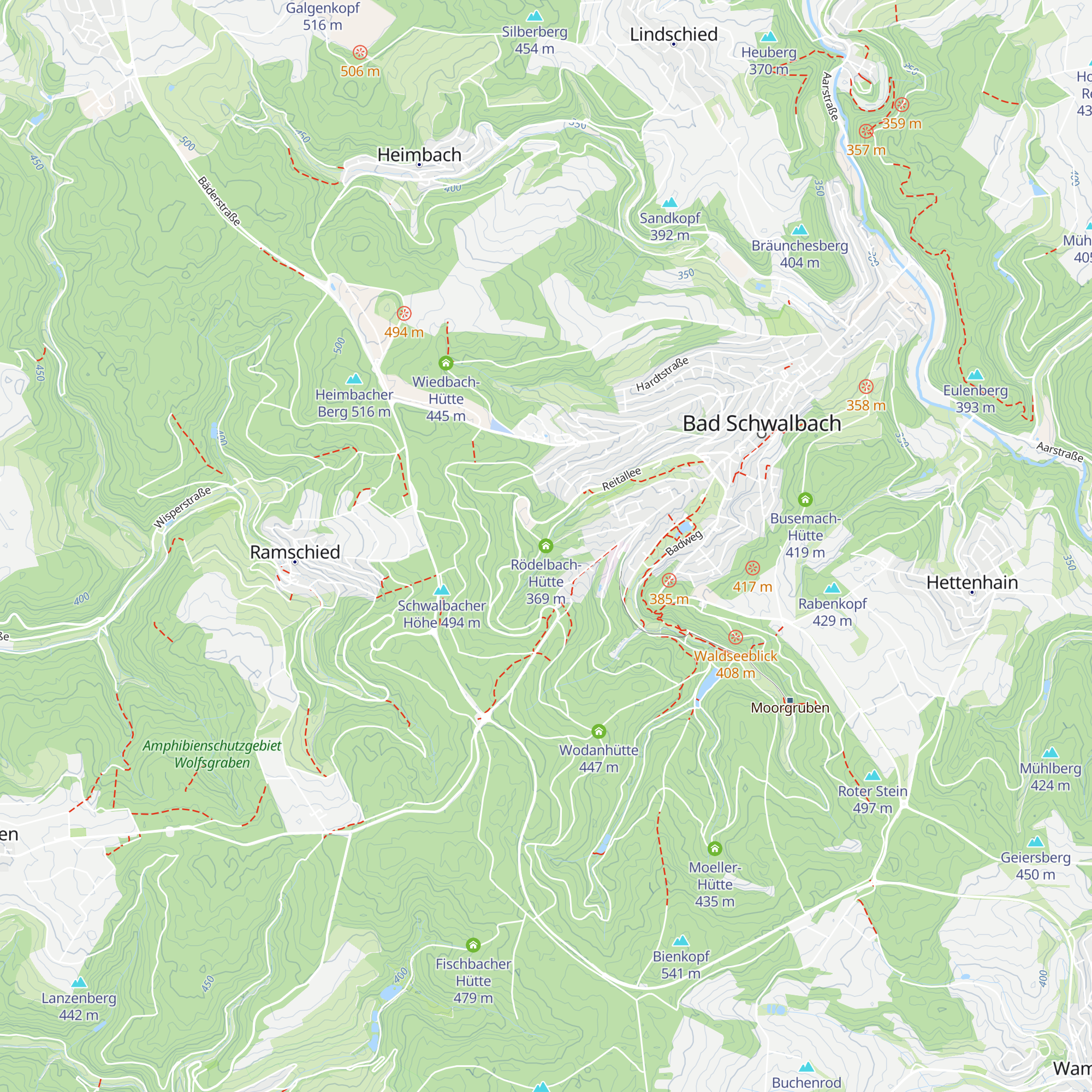 Rödelbach-Hütte map