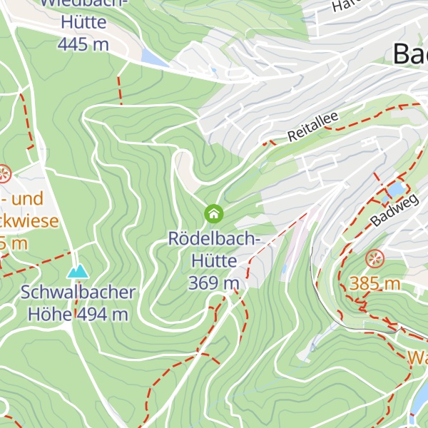 Map of Rödelbach-Hütte