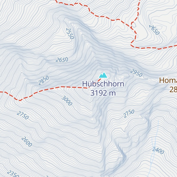 Map of Hübschhorn SW