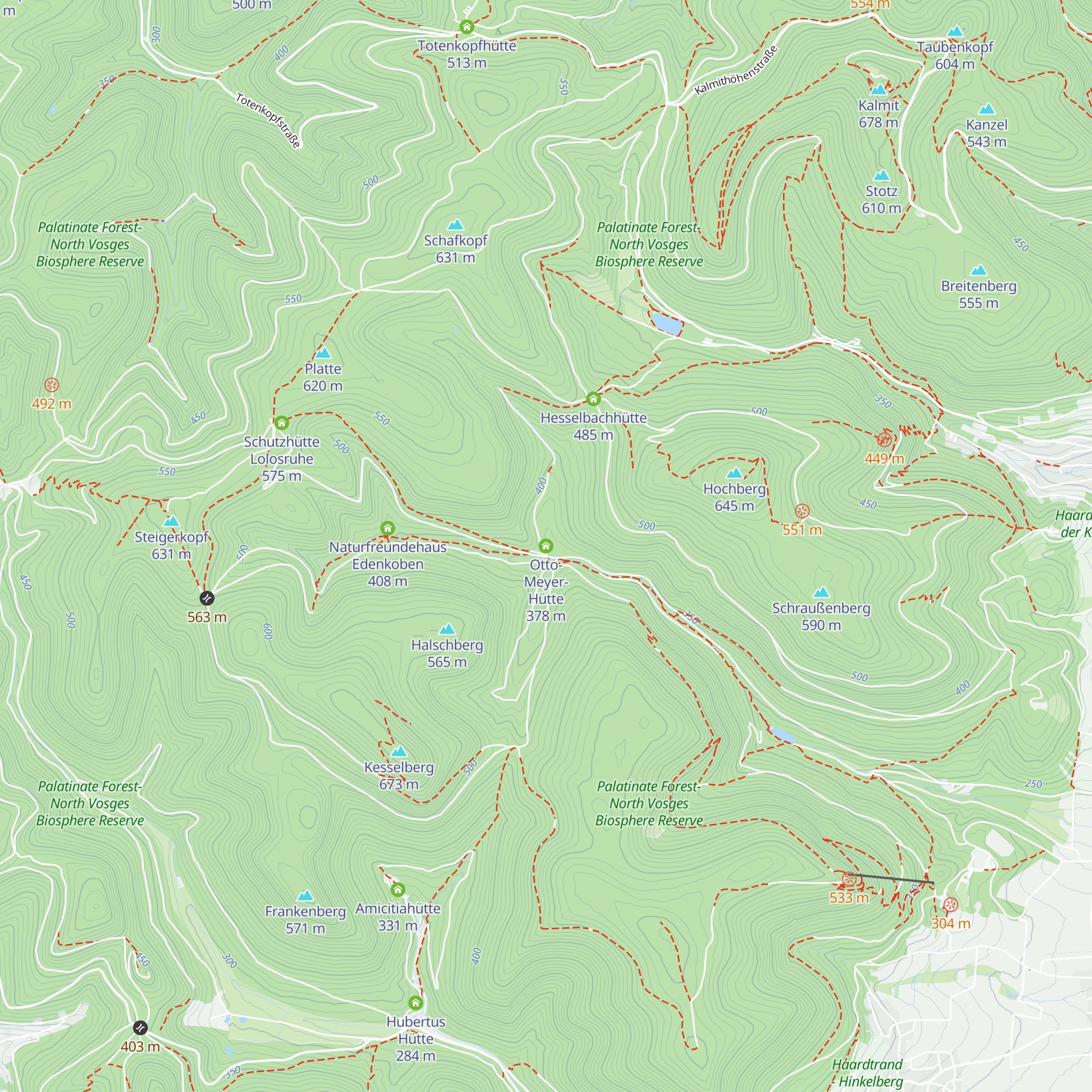 Otto-Meyer-Hütte map