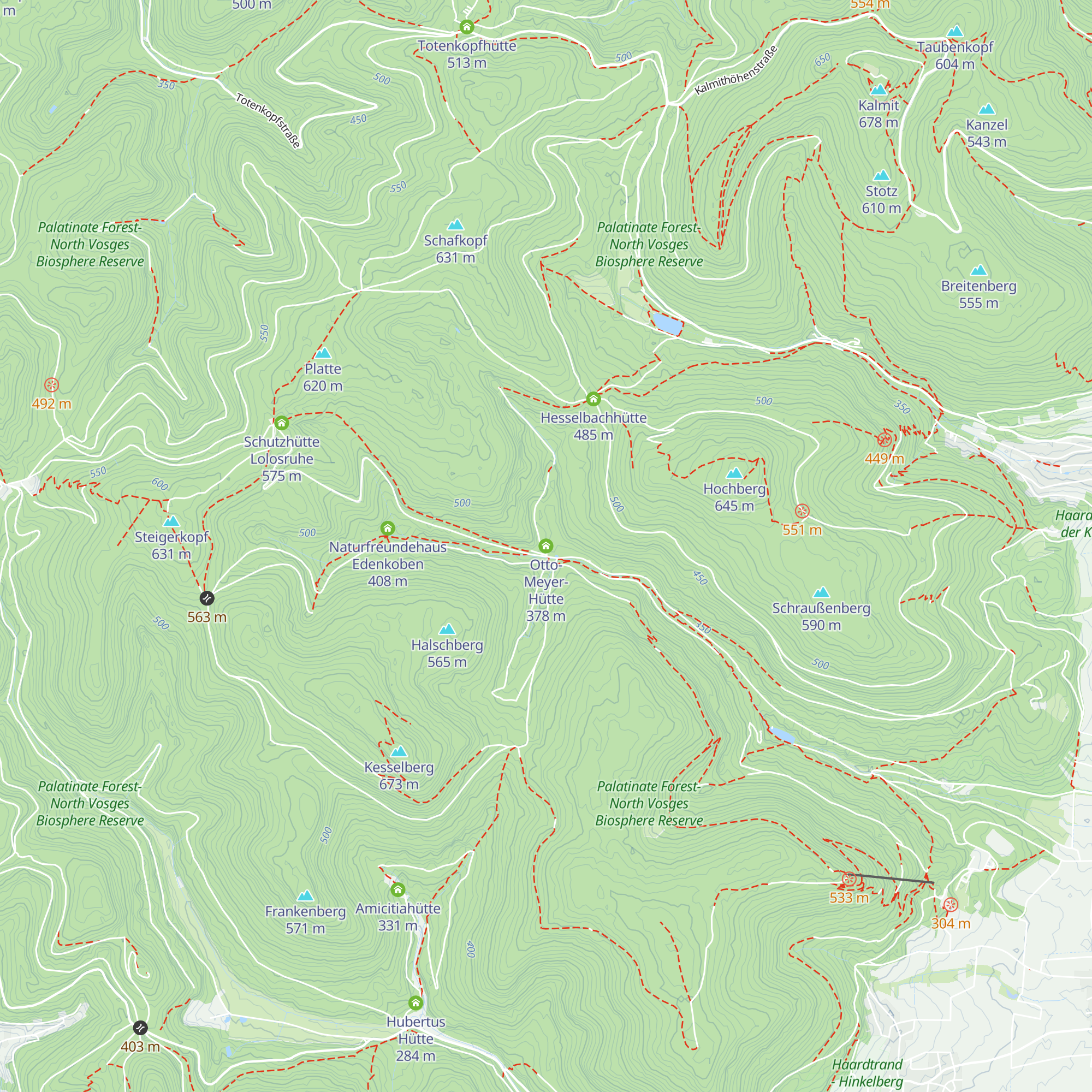 Otto-Meyer-Hütte map