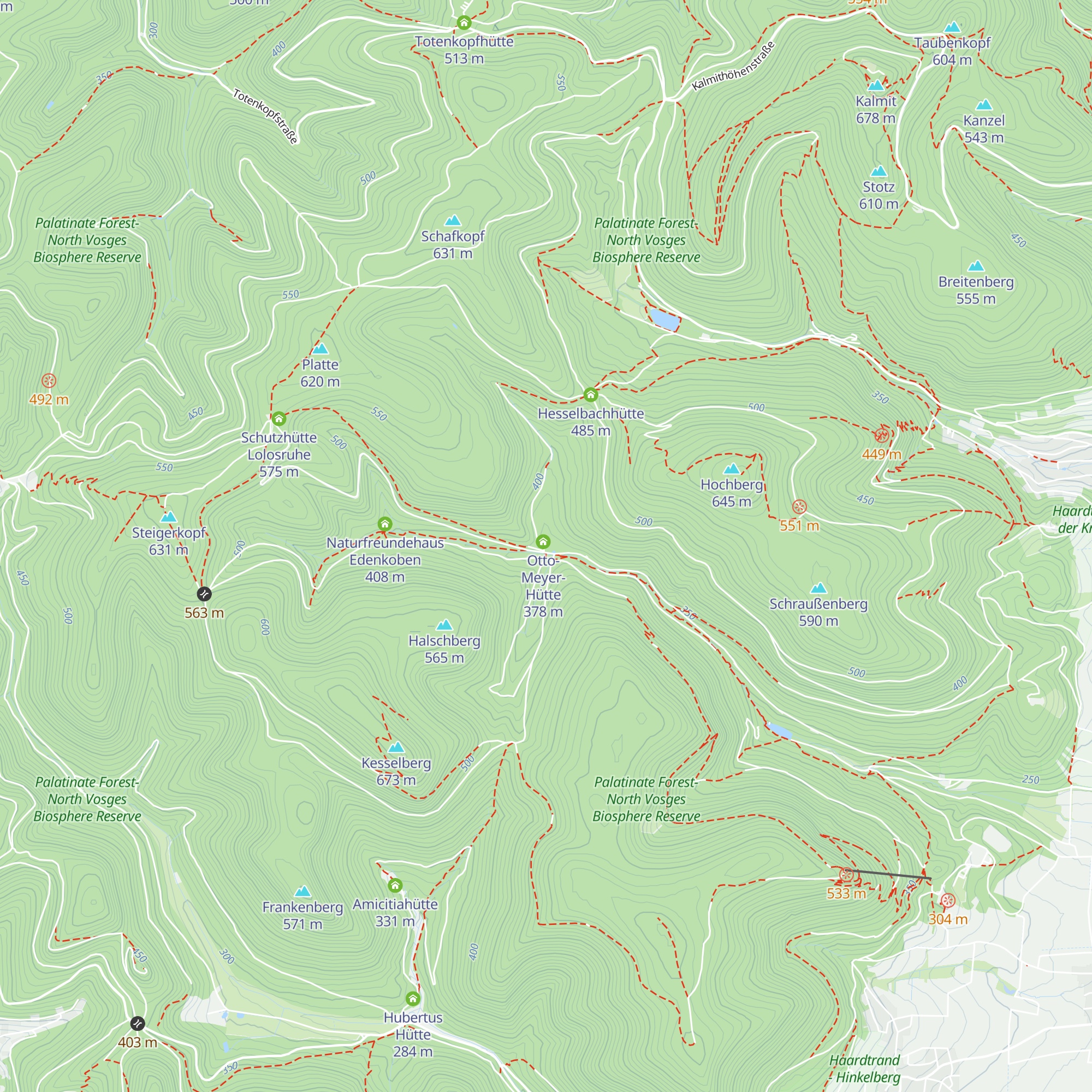 Edenkobener Hütte "Am Hüttenbrunnen" map