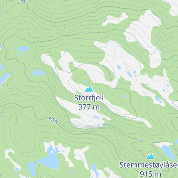 Map of Storrfjell