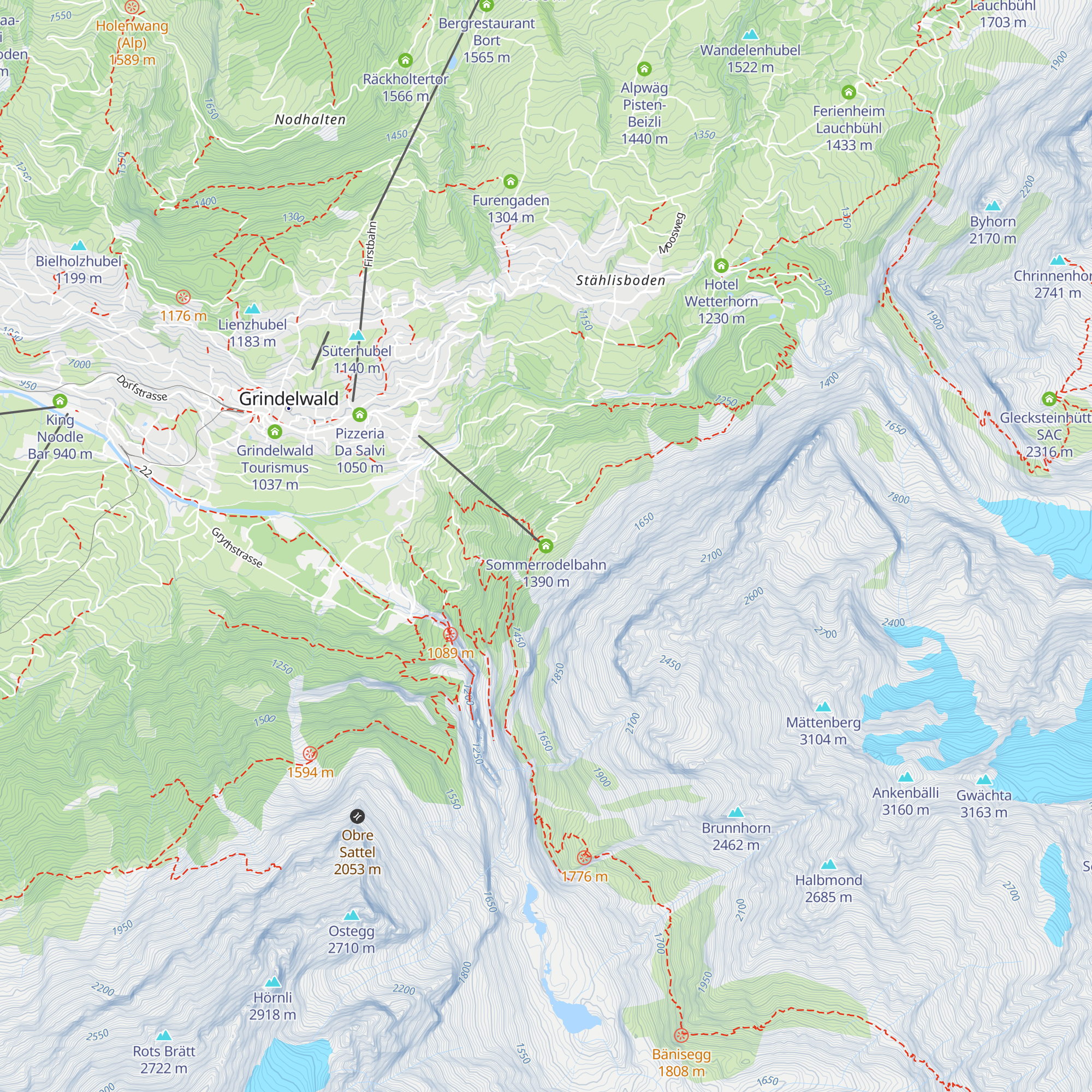 Sommerrodelbahn map