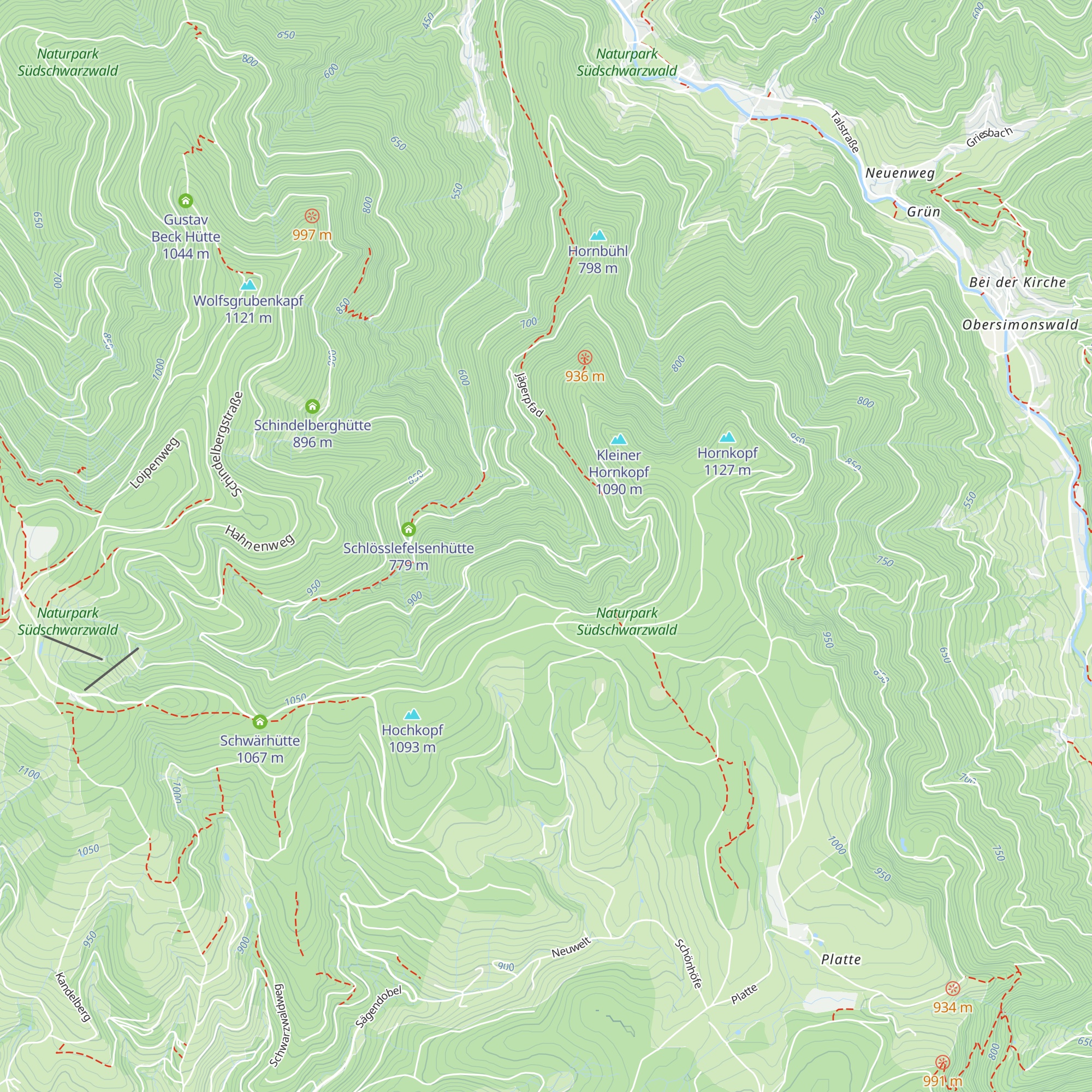 Wegwarthütte map