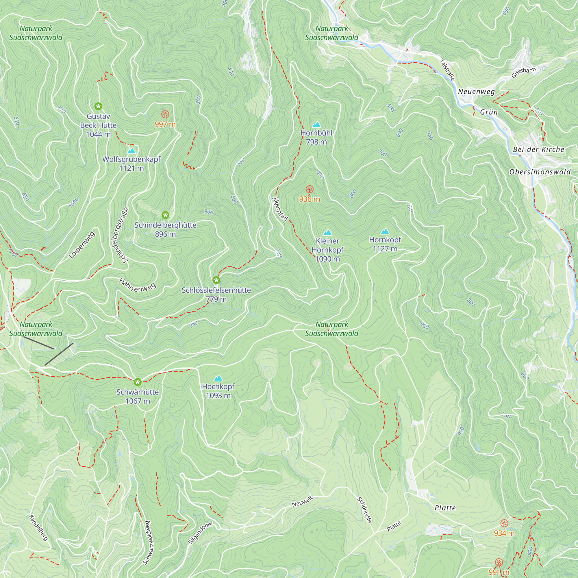 Wegwarthütte map