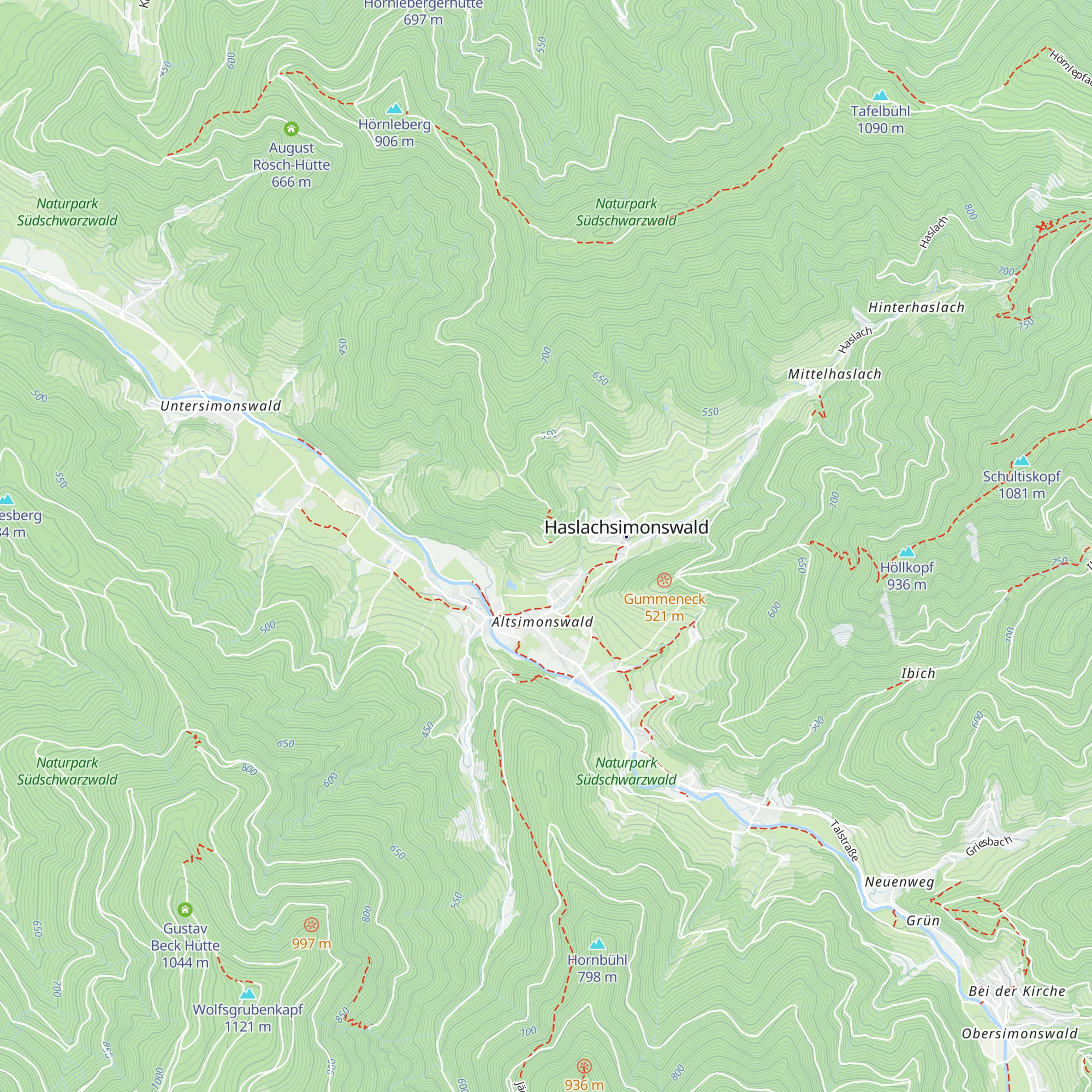 Schlossberg-Hütte map