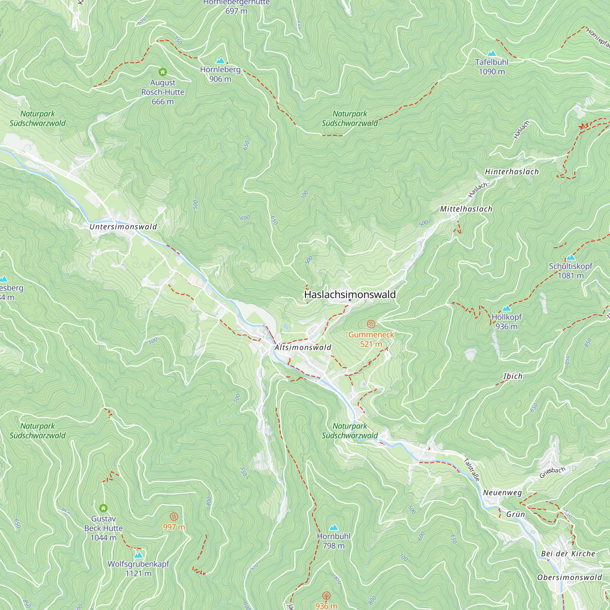Schlossberg-Hütte map