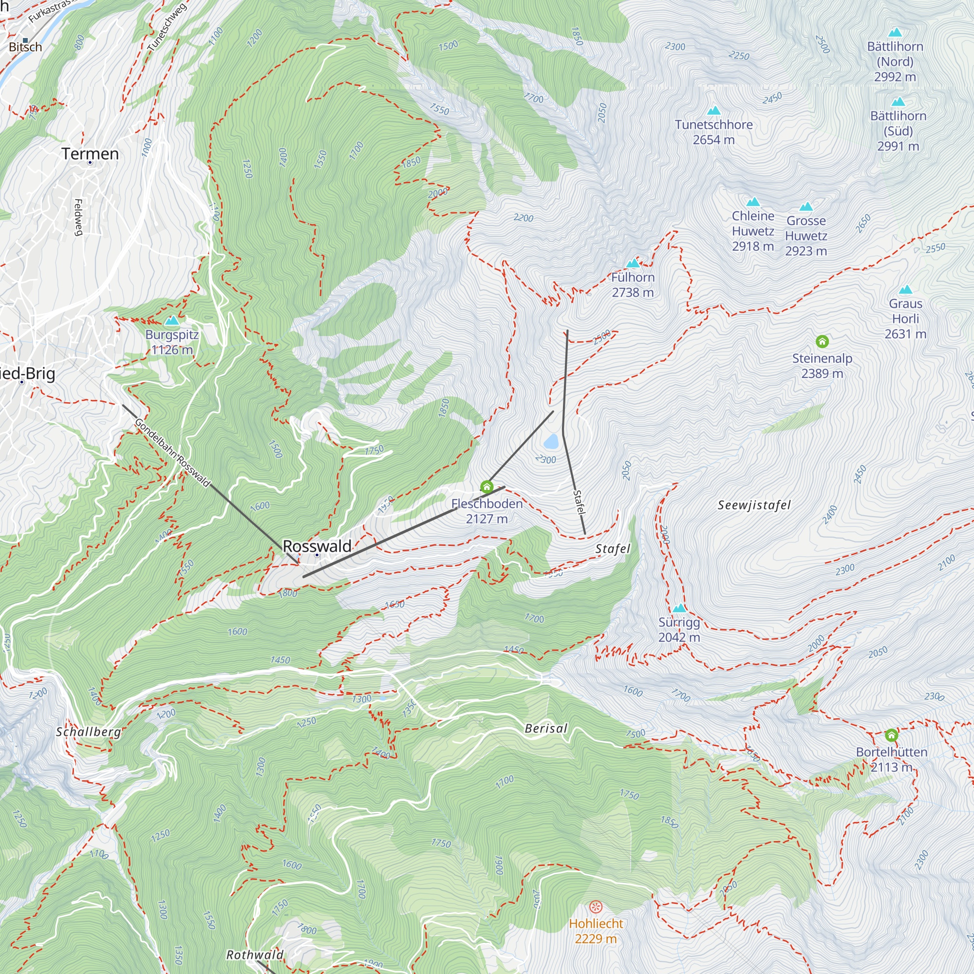 Fleschboden map