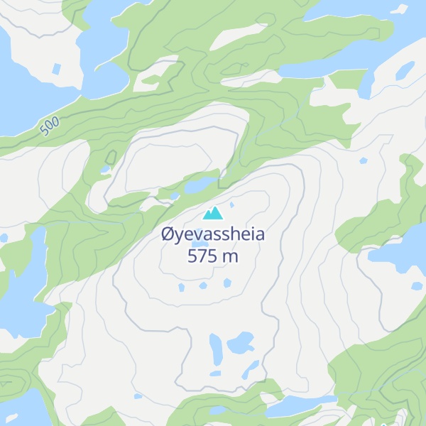Map of Øyevassheia