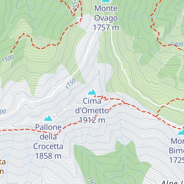Map of Cima d'Ometto