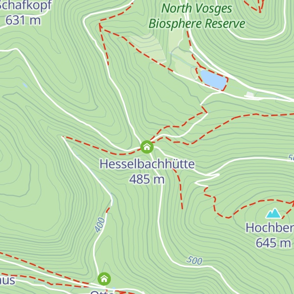 Map of Hesselbachhütte