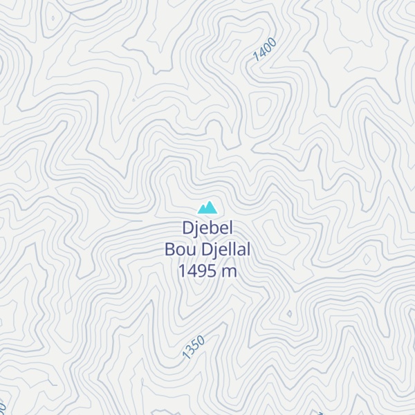 Map of Djebel Bou Djellal