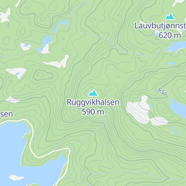 Map of Ruggvikhalsen