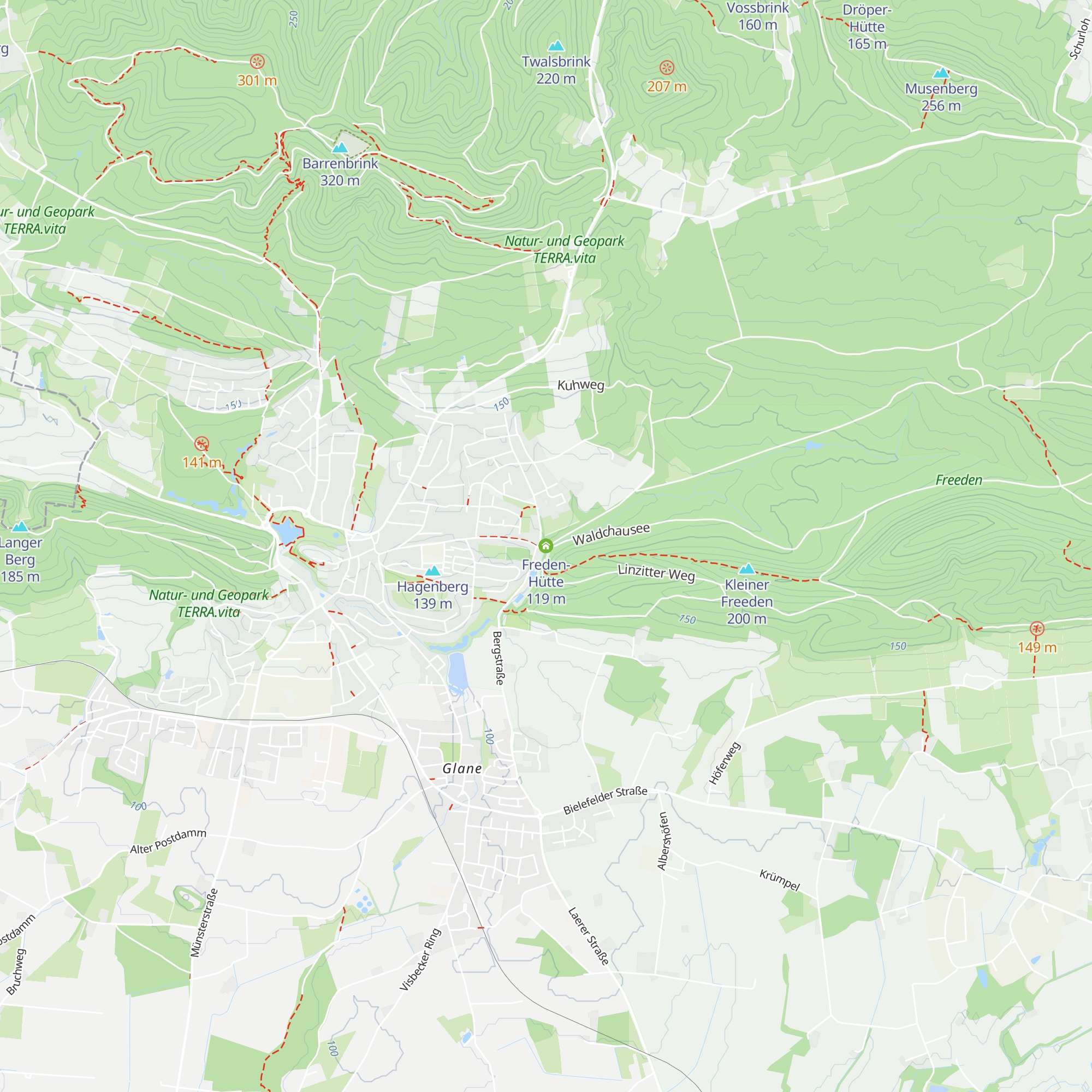 Freden-Hütte map