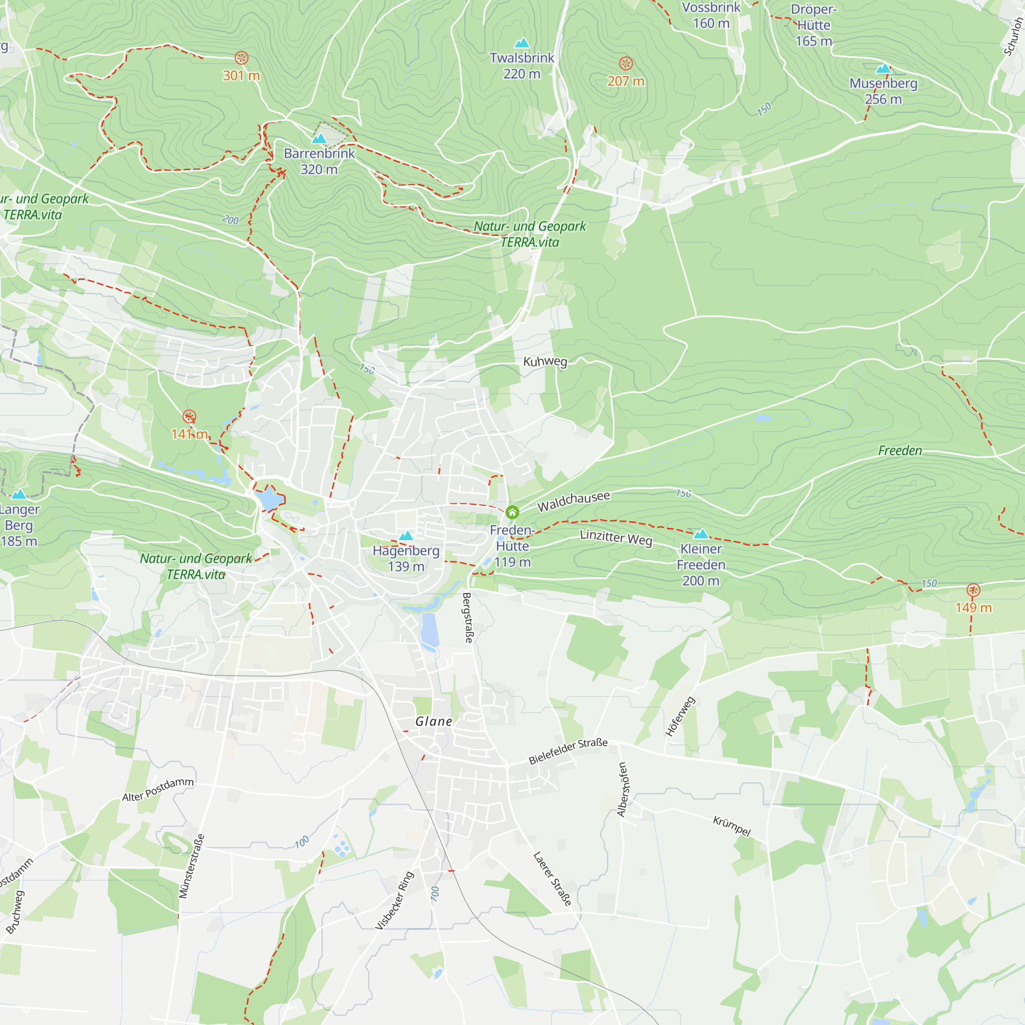 Freden-Hütte map