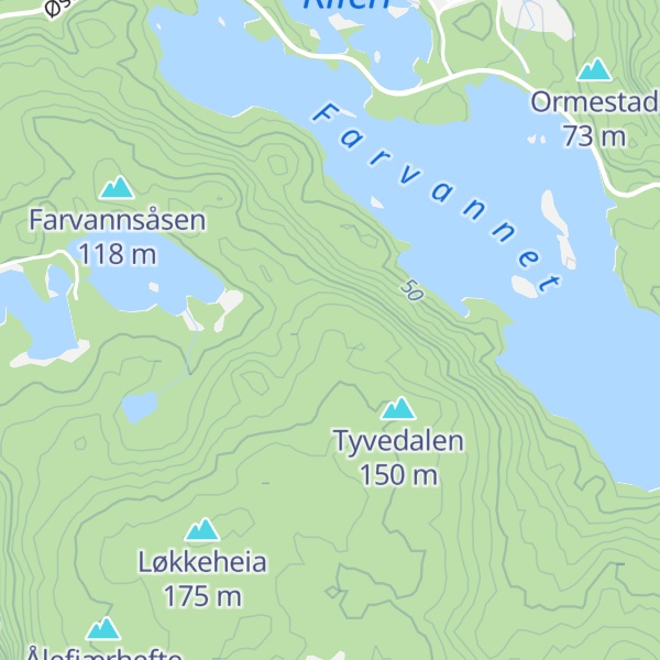 Map of Ålefjærliane