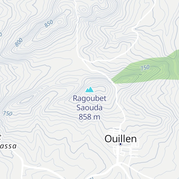 Map of Ragoubet Saouda