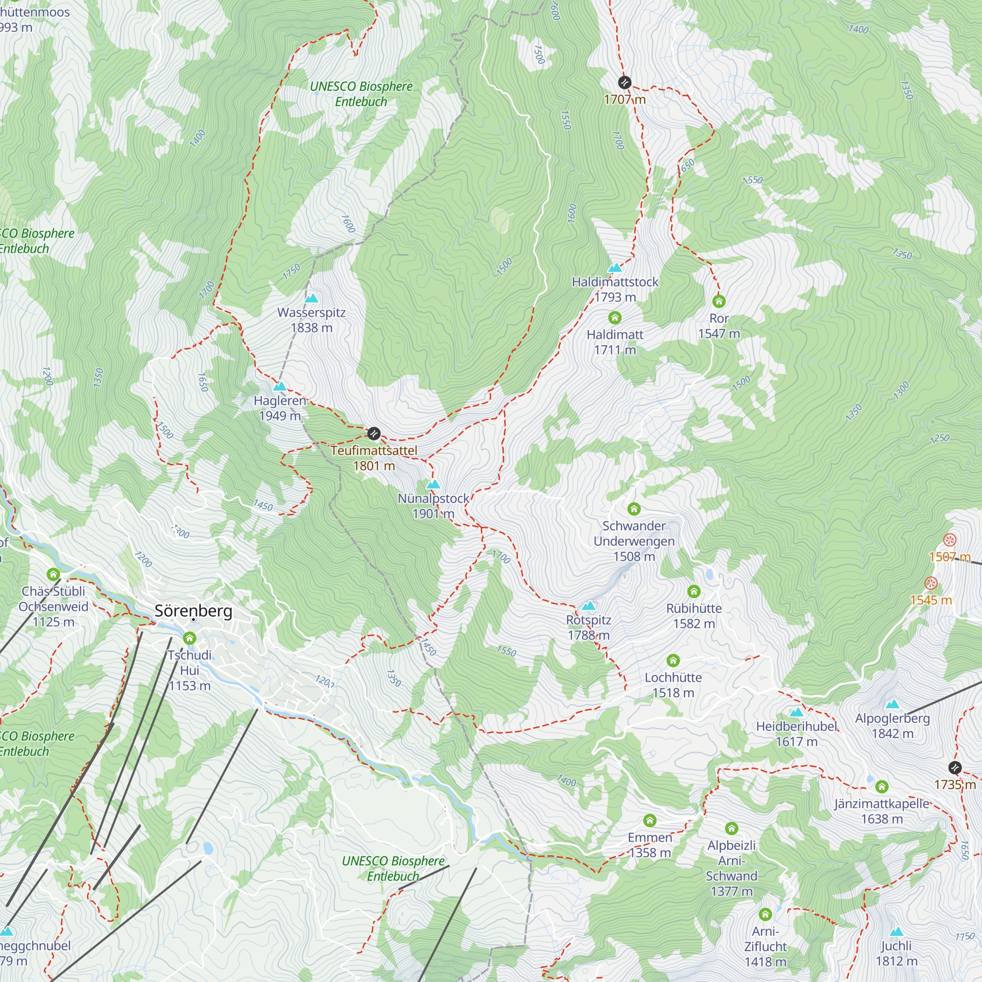 Nünalp map