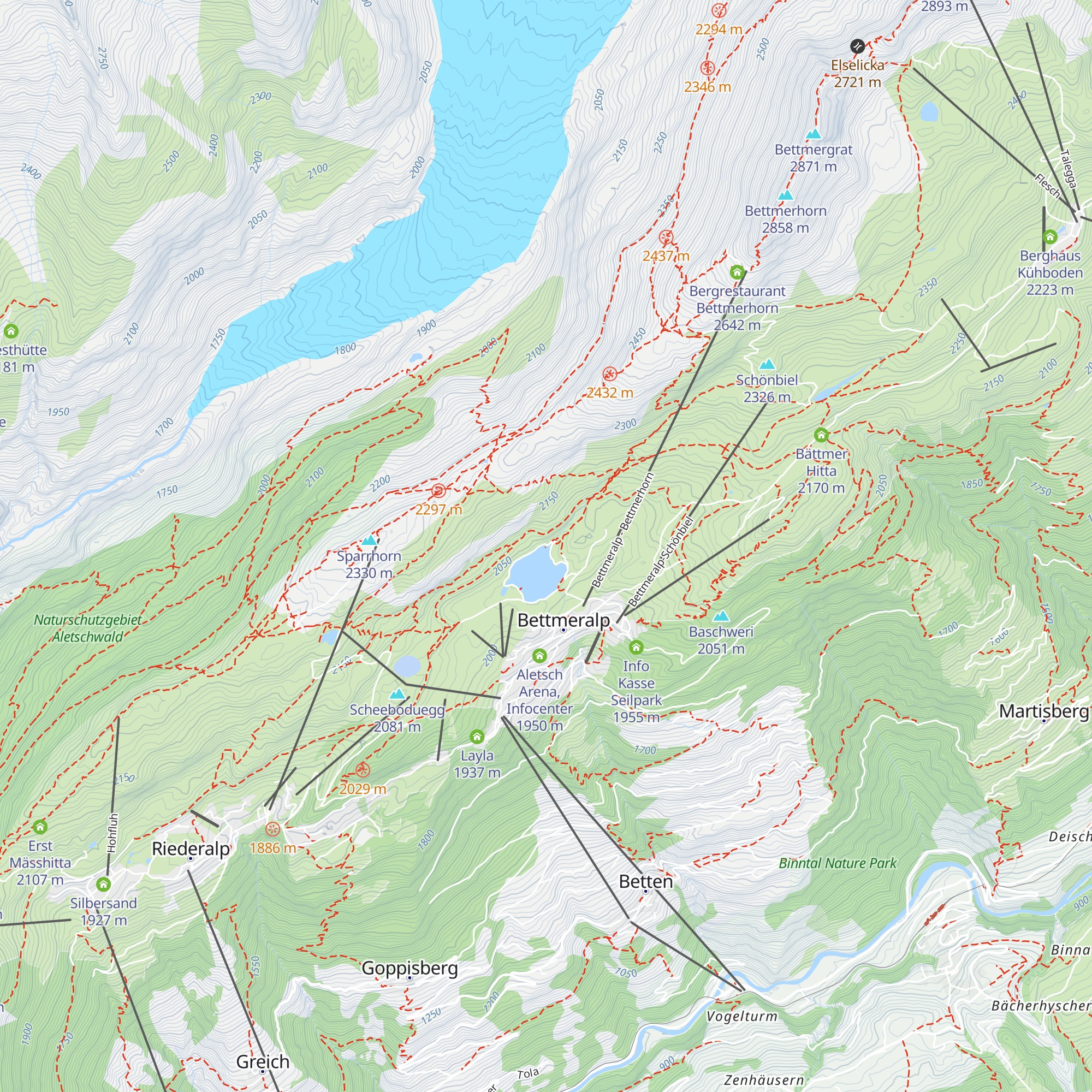 Haus Schönegg map