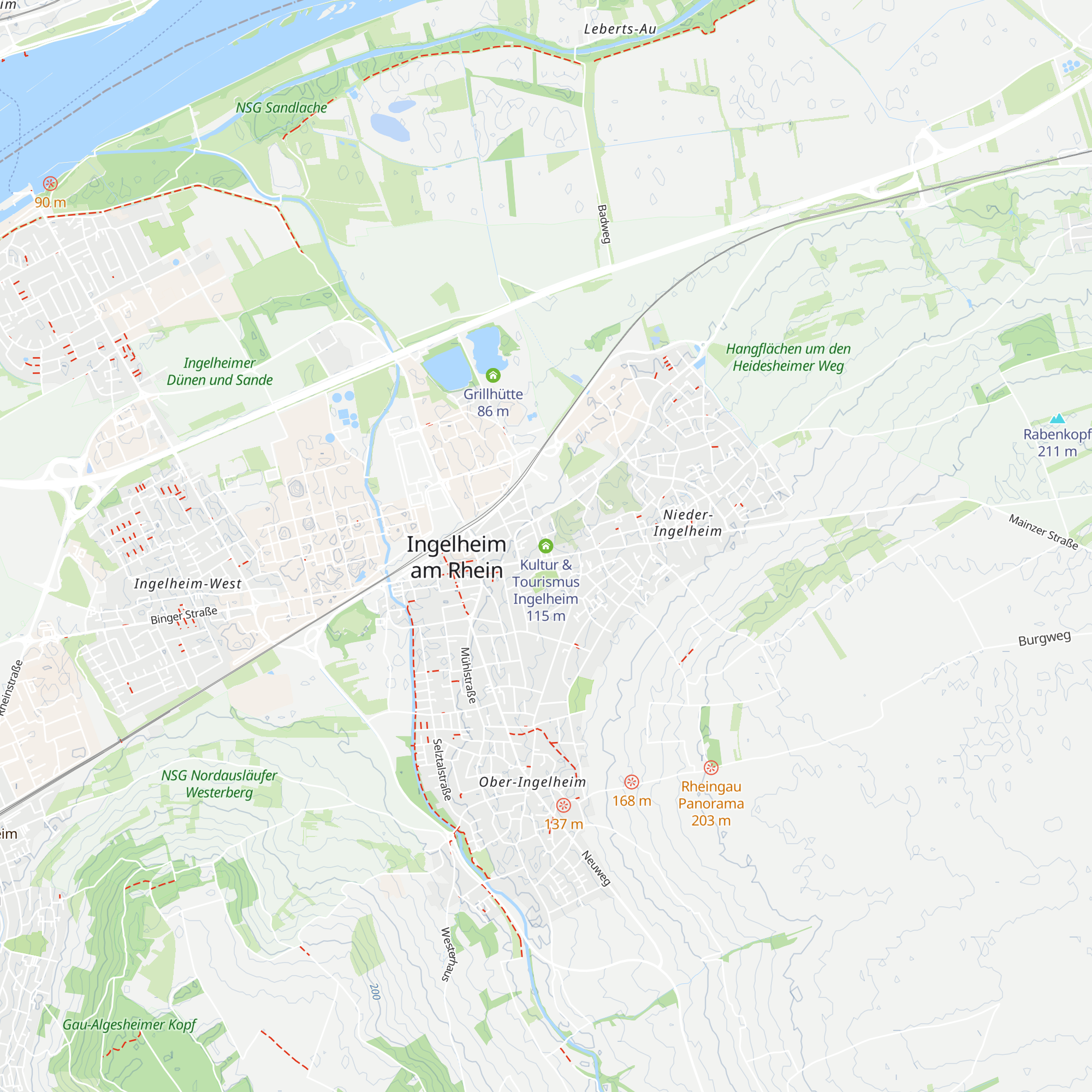 Kultur & Tourismus Ingelheim map