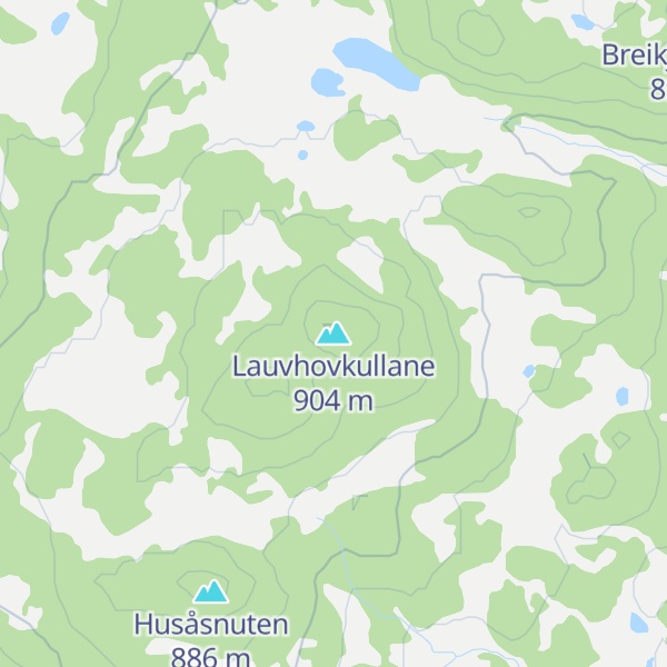 Map of Lauvhovkullane