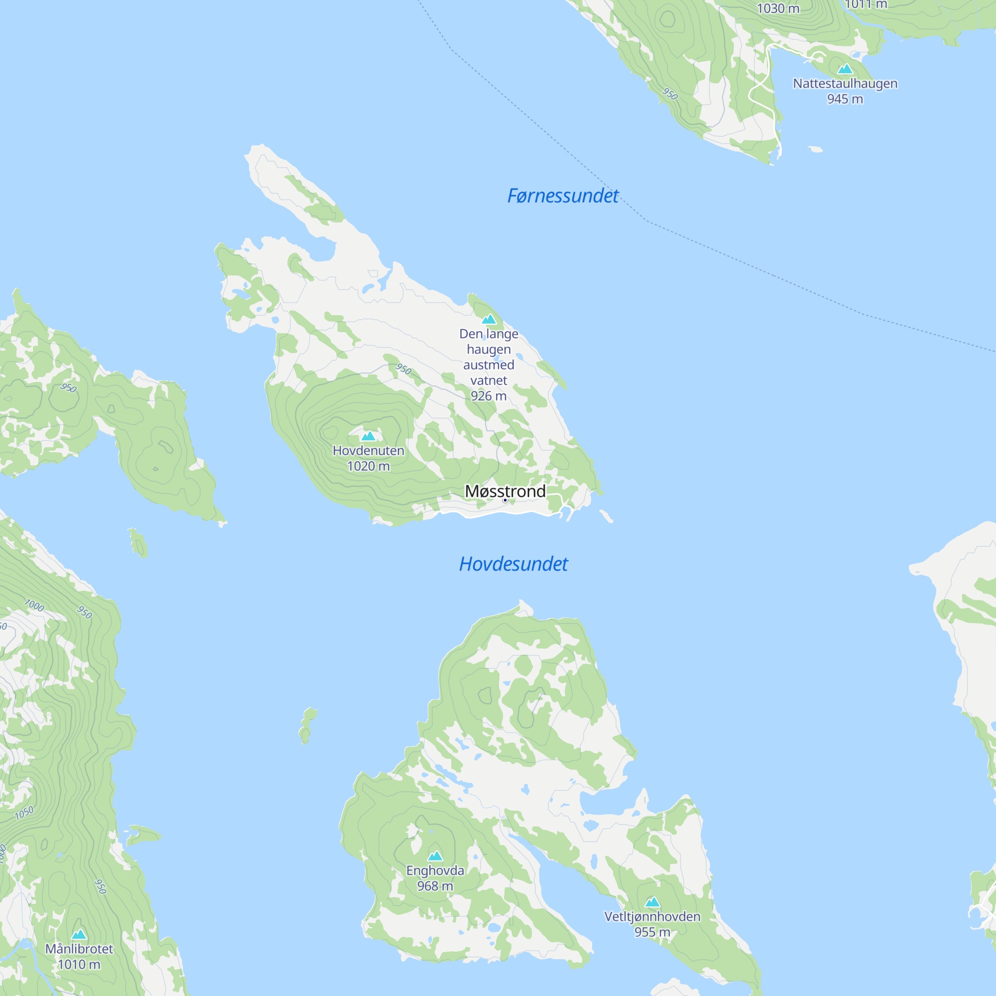 Møsstrond Turisthytte map