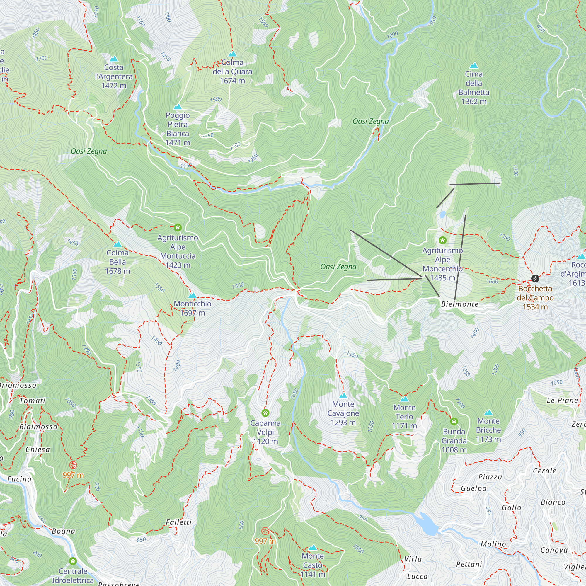 Locanda Bocchetto Sessera map