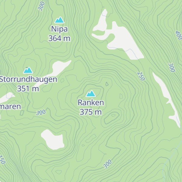 Map of Middagsfjellet