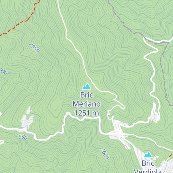 Map of Bric Meriano