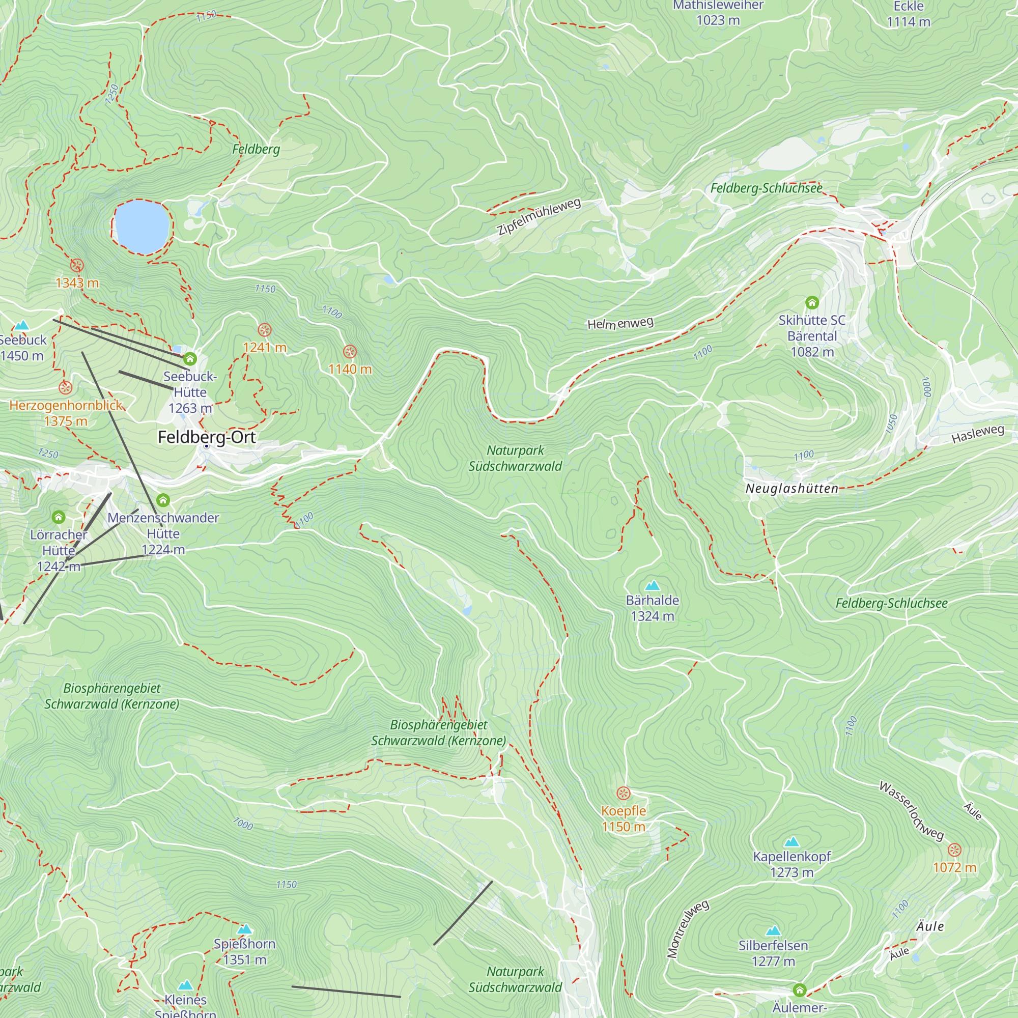 Hochkopfhütte map