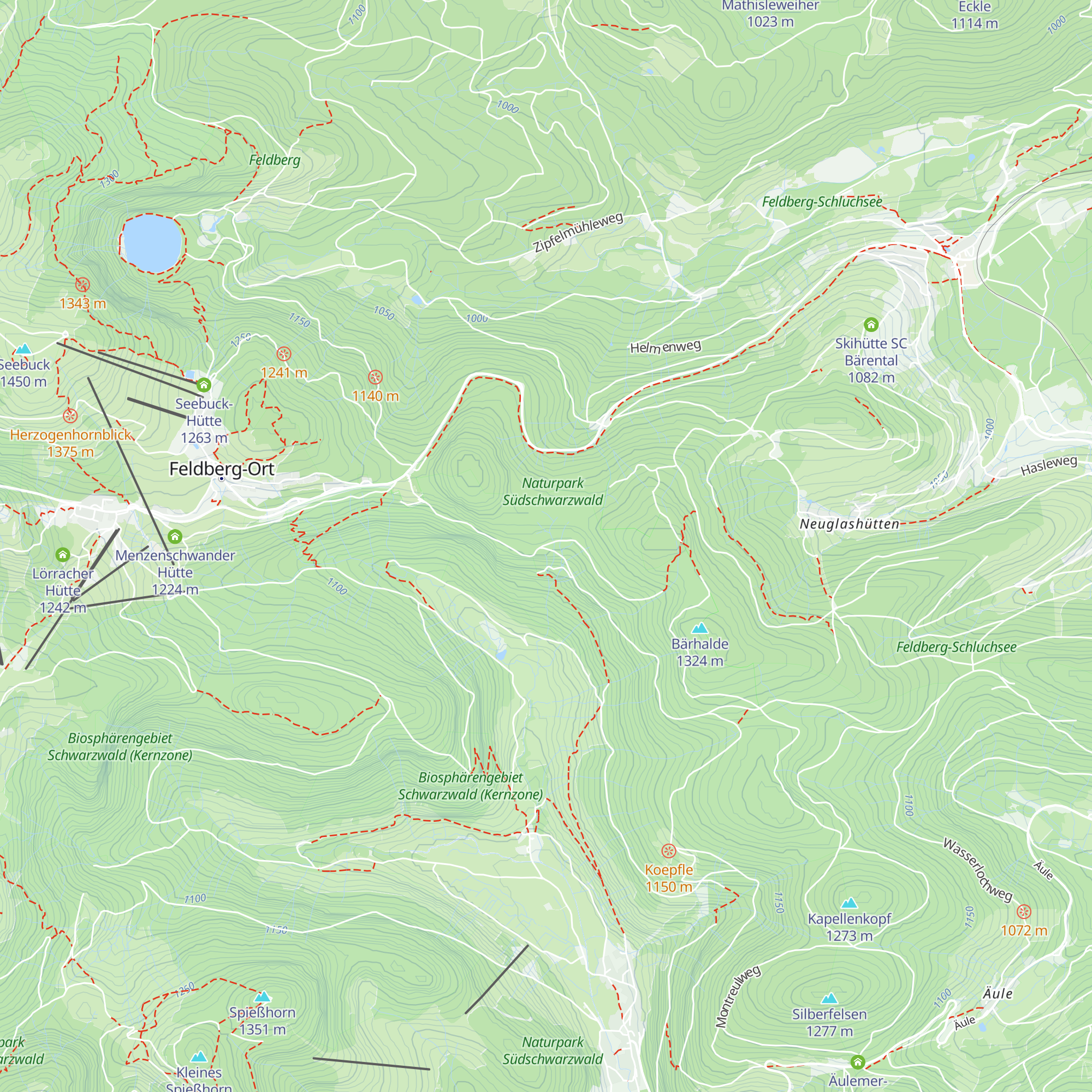 Hochkopfhütte map