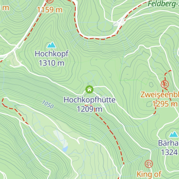 Map of Hochkopfhütte