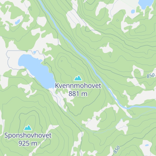 Map of Kvennmohovet