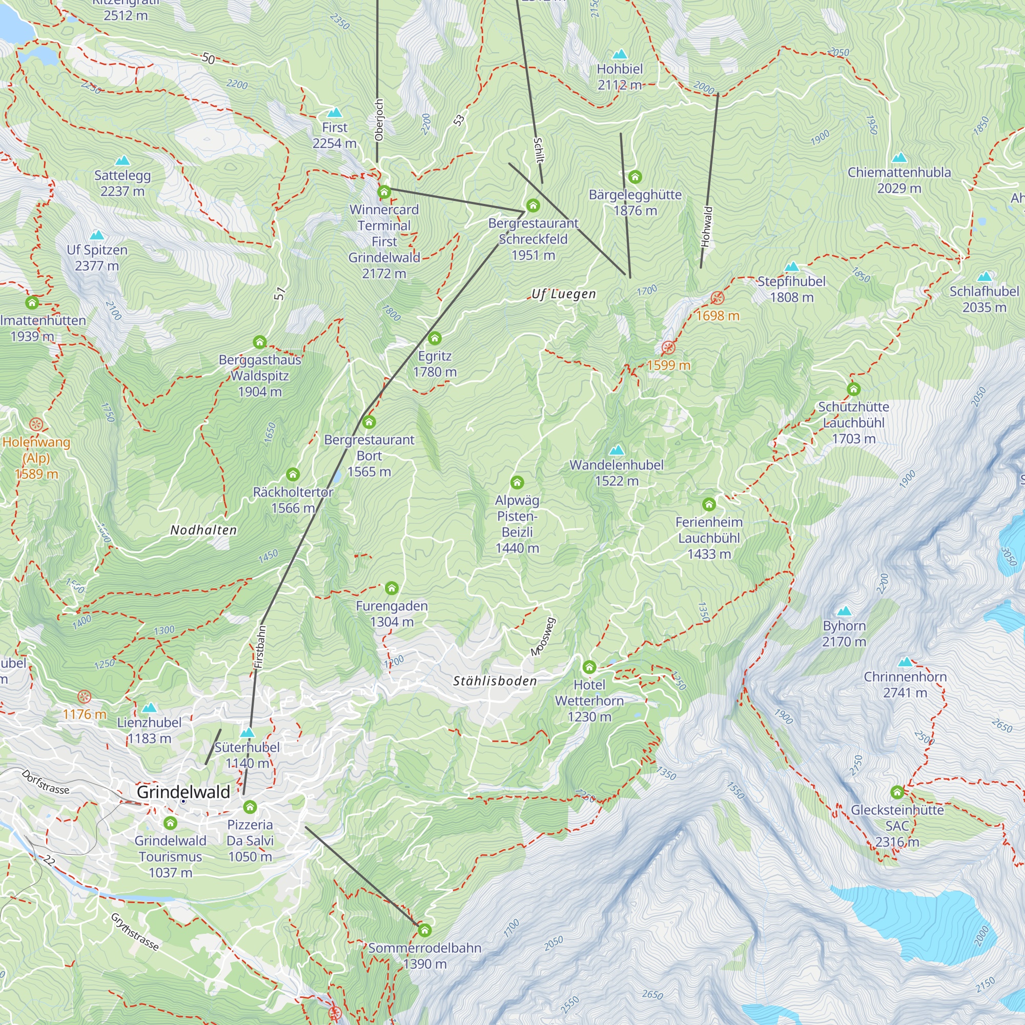 Brüggbeizli map
