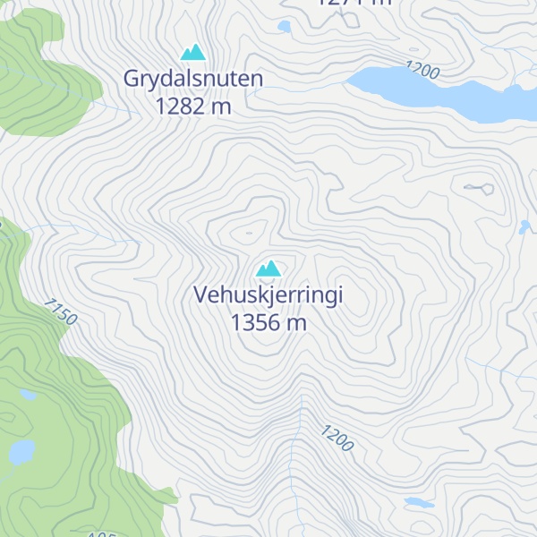Map of Vehuskjerringi