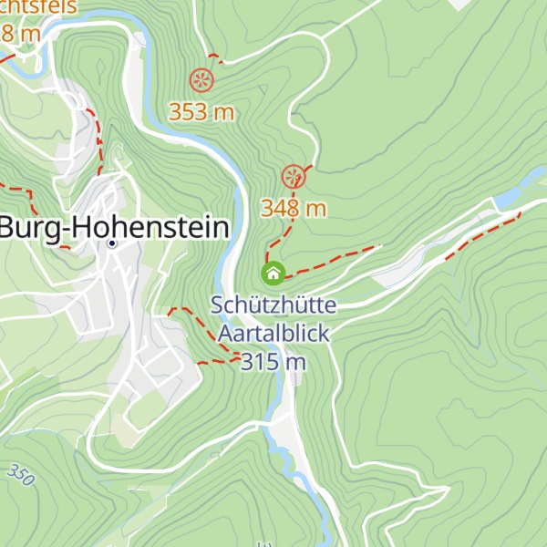 Map of Schützhütte Aartalblick