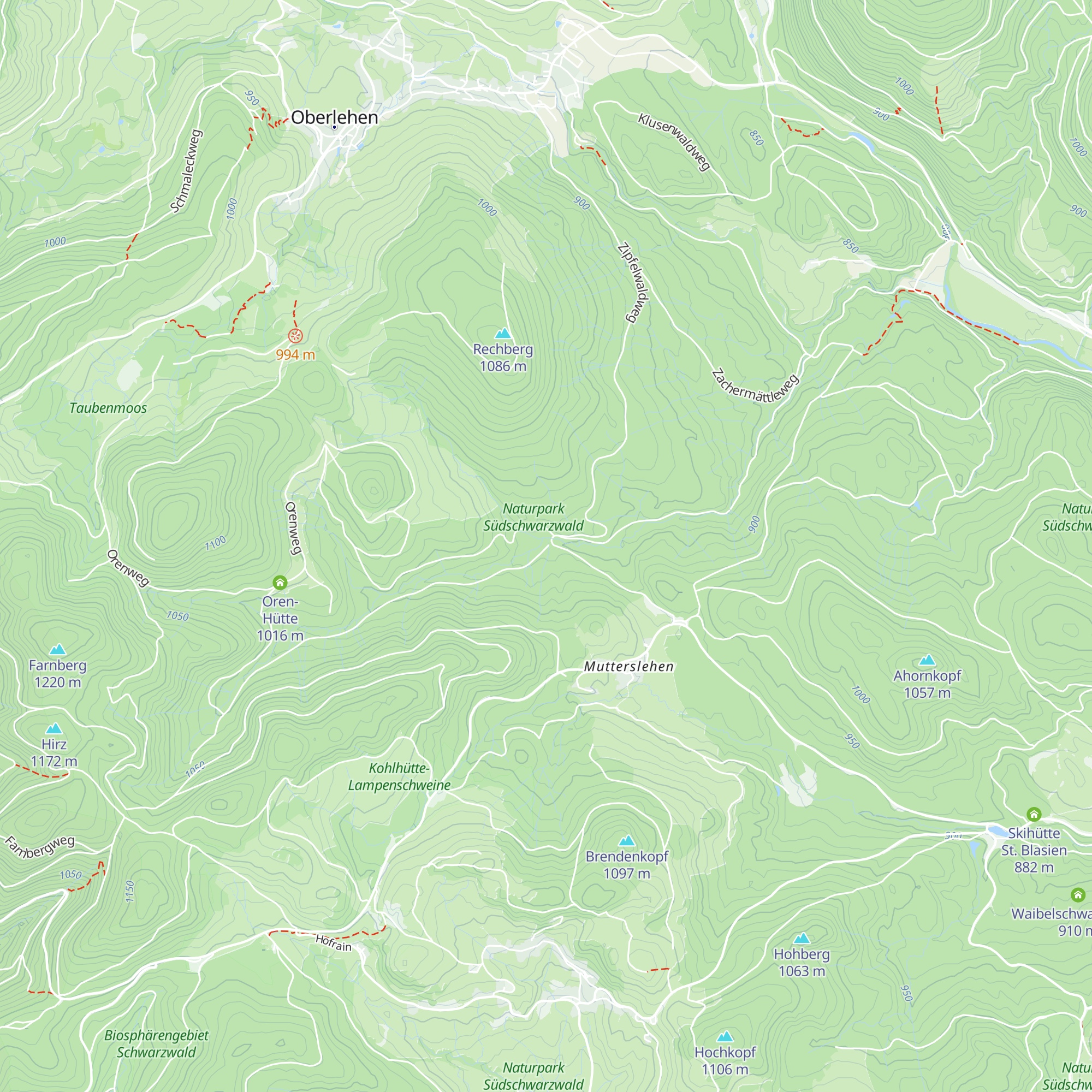 Langhaldenhütte map