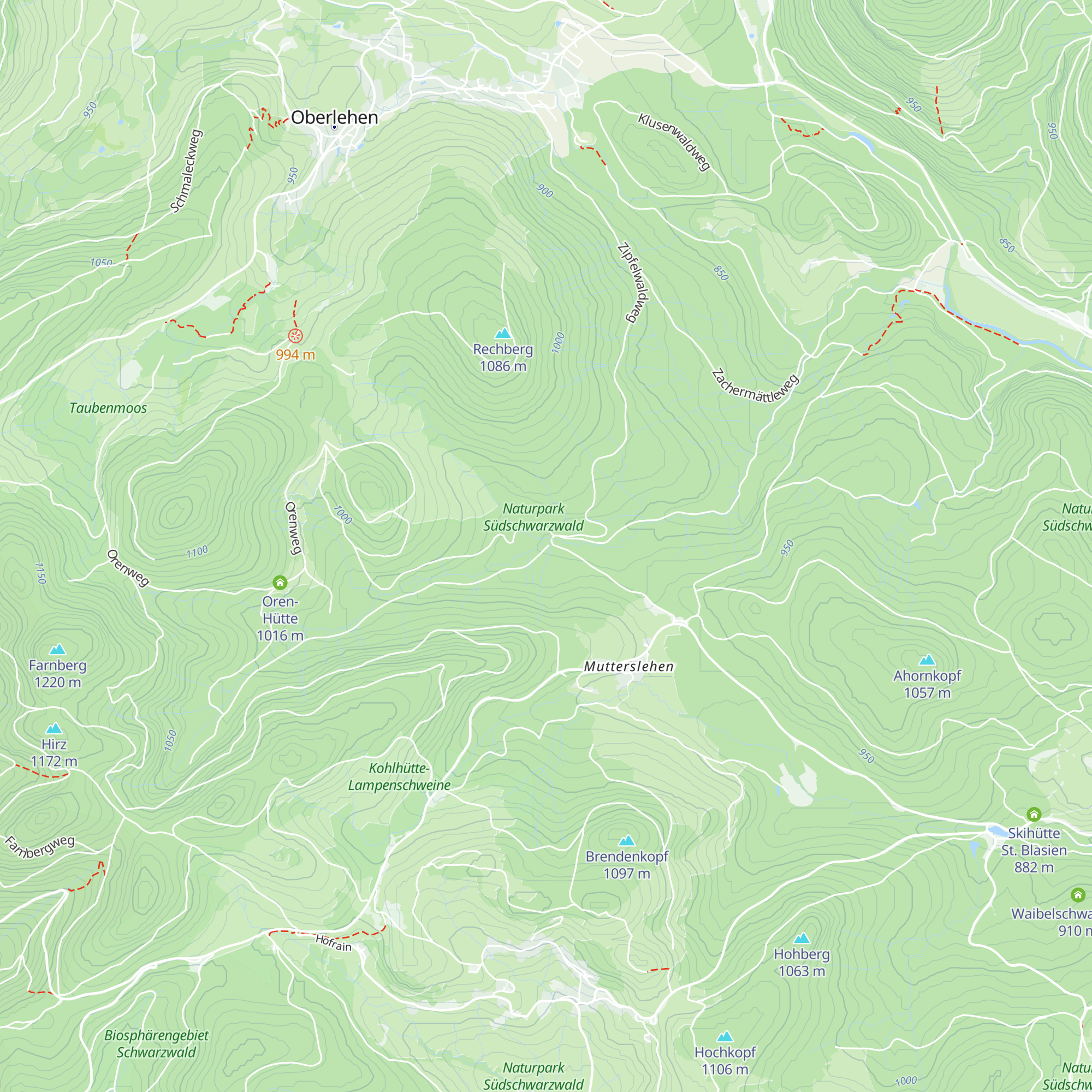 Langhaldenhütte map