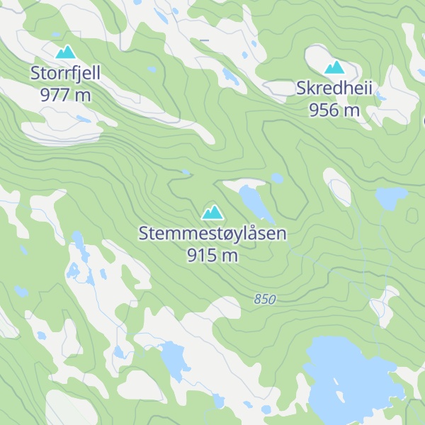 Map of Stemmestøylåsen