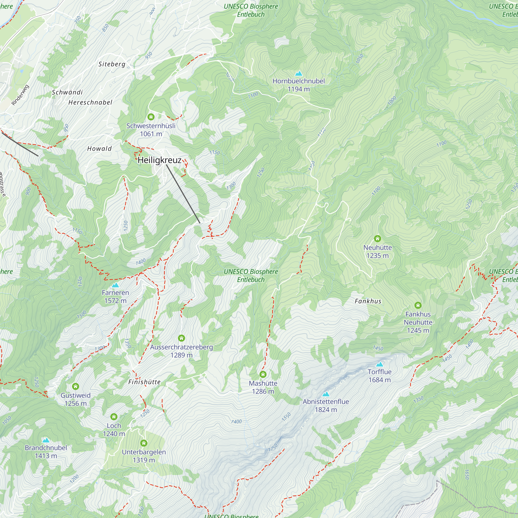 Schwändialp map