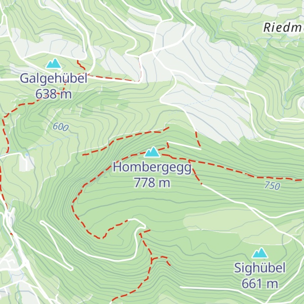 Map of Hombergegg