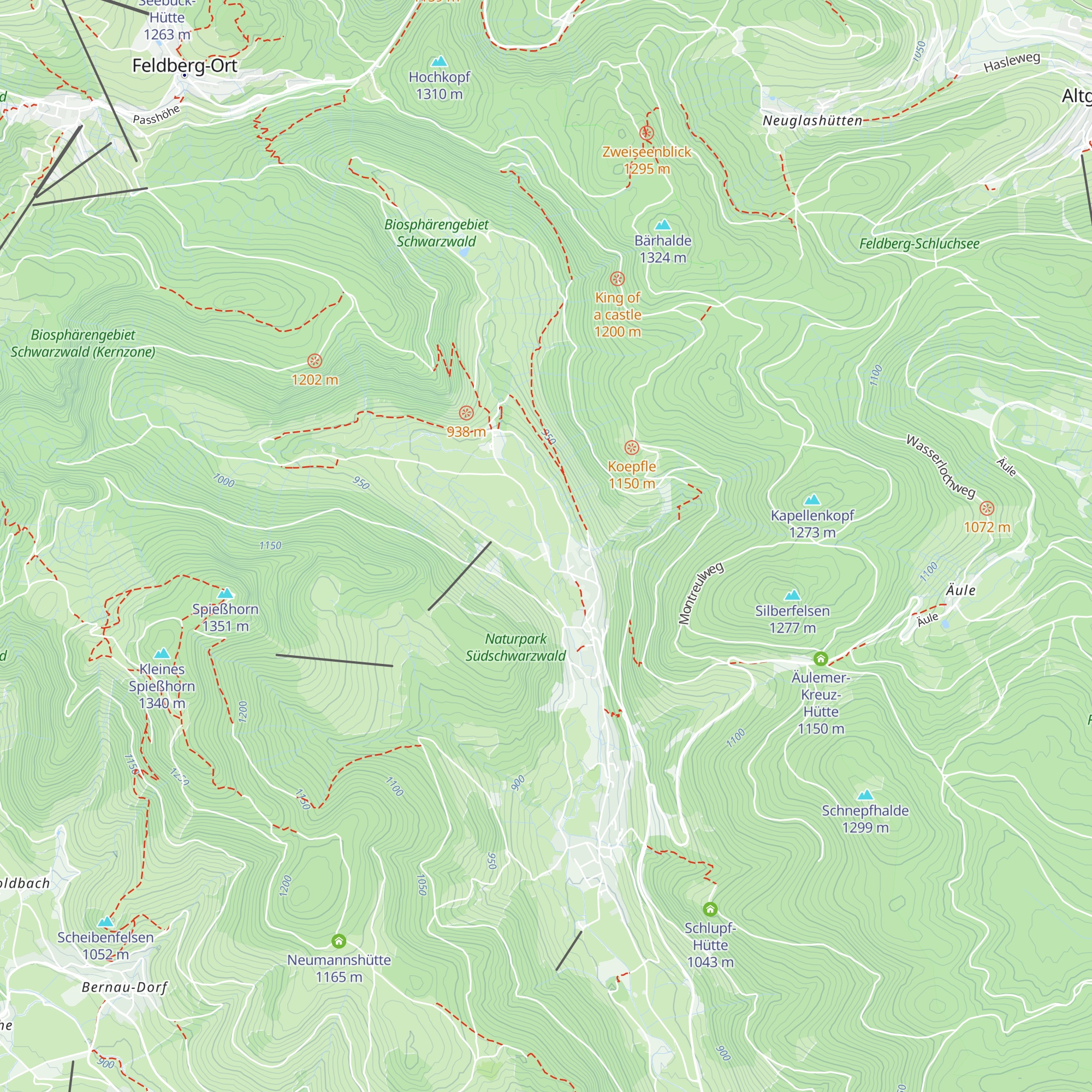 Vesperhütte map